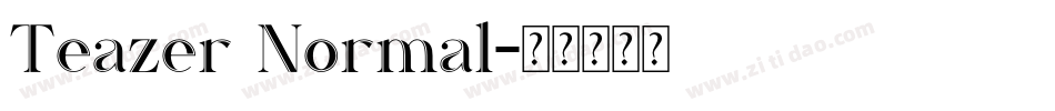 Teazer Normal字体转换